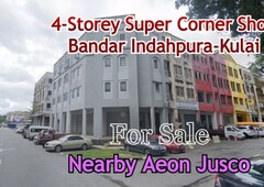 Kulai Bandar Indahpura 4-Storey 36x75 Corner Lot Shop