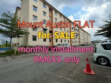 Mount austin flat new paint 1st home buyer(near johor jaya desa tebrau