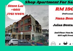 Nusa Bestari/Shop Apartment/Full Loan/3 Room/For Sale