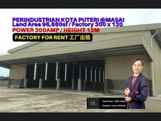 Perindustrian Kota Puteri Land 96,660sf Factory 300x130 For Rent