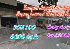 Perindustrian Tampoi Jaya @ Factory Lowest Rental Guarantee