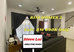 RINI HOMES 2 Double Storey Terrace House For Sale: RM 690K