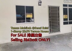 SALENG tmn MUHIBAH near kulai aeon Kitchen EXTEND single storey sale rm308k only