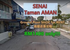 Senai,Taman Aman 2stry Shop For Rent