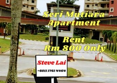 Seri Mutiara Apartment @ Bandar Seri Alam 3 Bedrooms Rent Rm 800