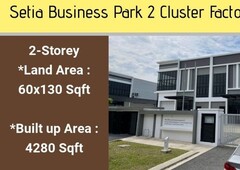 Setia Busines Park 2,JB @ Factory For Rent Price Nego