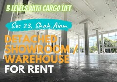 SHOWROOM WAREHOUSE FOR RENT IN SECTION 23 SHAH ALAM