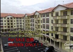 Skudai Mutiara Mas 3Room Flat Apartment