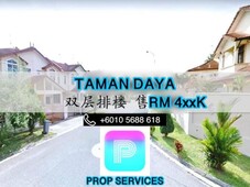Taman Daya 2S Terrace House 22x70 Under Value Sale 498