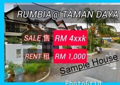 Taman Daya House@ Tebrau 22x70 Sale/Rent