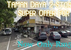 Taman Daya Johor Bahru 2-Storey Shop Urgent Sale