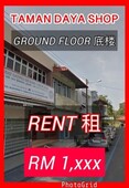 Taman Daya Shop Ground Floor Rent