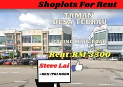 Taman Desa Tebrau/Jalan Harmonium/Shop For Rent RM 3500