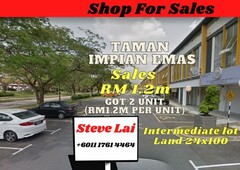 Taman Impian Emas/Jalan Impian Emas 22/Double Storey Shop for sales