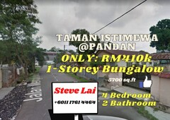 Taman Istimewa/Pandan/Bungalow For Sale Rm 410k