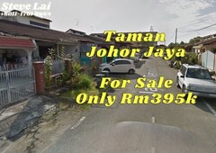 Taman Johor Jaya 1 Storey House For Sale RM 395k