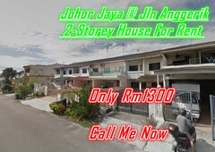 Taman Johor Jaya , Jln Anggerik 2-Storey House For Rent
