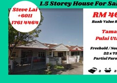 Taman Pulai Utama/ Jalan Pulai Utama 2x/ 1.5 Storey/ For Sale