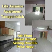 Tampoi indah 2 apartment for rent and SALE (FULL LOAN)