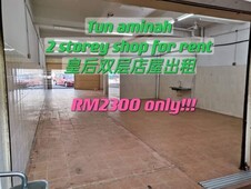 Tun Aminah 2 storey shop for rent