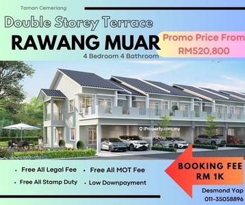 New Double Storey Terrace House Pekan Rawang For Sale