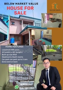 Below Market Value(BMV) Big Land Terrace House Putatan Ketiau Tembovo