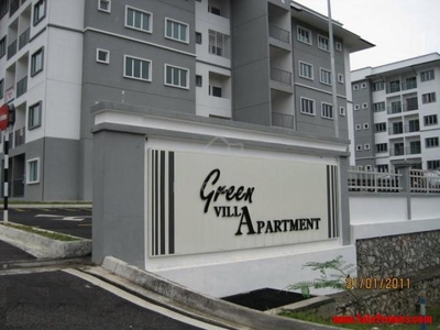 Booking Fee rm1k✅Green Villa Apartment Bangi 950sf LOW FLOOR RENO