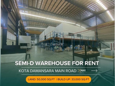 Huge Semi-D Factory Main Road Kota Damansara, Overhead crane available