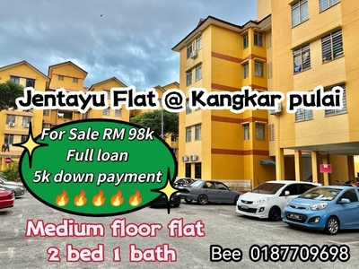 Kangkar Pulai Jentayu Flat medium floor full loan low down payment