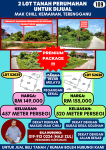 Residential Land For Sale at Kemaman