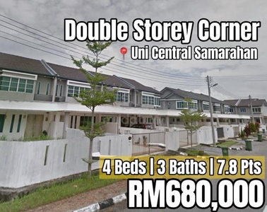 Uni Central Samarahan 7.8 Pts Double Storey Corner