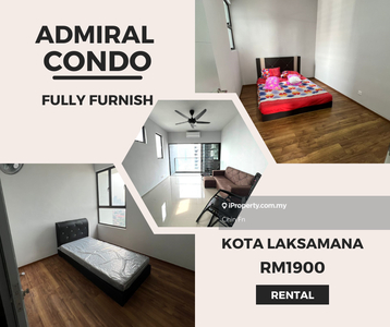 Corner Lot Fully Furnish 4 Bedroom Admiral Residence Kota Laksamana