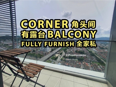 L Shape Big Balcony/ Fully/ 4room3bath/ United Point Segambut