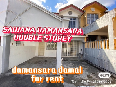 Saujana damansara double storey terraced house for rent