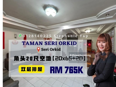 Taman Seri Orkid Double Storey House, Endlot with 20ft land, 20x65,