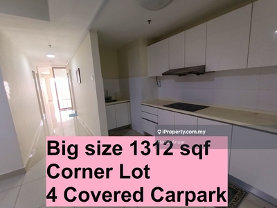 4 Carpark! Corner lot 1312 sqf sangat besar