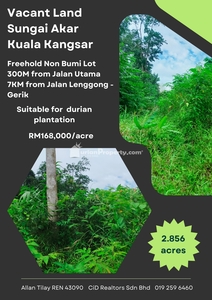 Agriculture Land For Sale at Kuala Kangsar