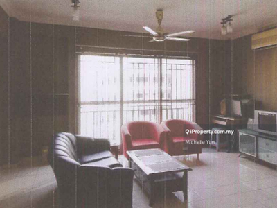 Freehold,residential view,middle floor,partial furnished,non bumi,1cp
