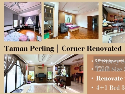 Taman Perling G&G Corner Lot Renovated with Approval Plan