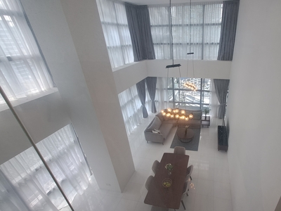 Luxurious 2 bedroom Duplex Partly furnished at Le Nouvel, KLCC for rent , facing KLCC twin towers