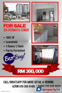 3 bedroom Condominium for sale in Shah Alam