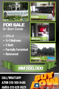 4 bedroom Condominium for sale in Shah Alam