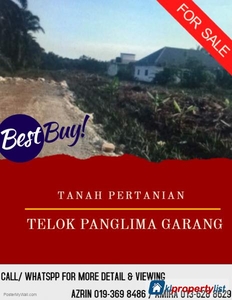 Agricultural Land for sale in Telok Panglima Garang