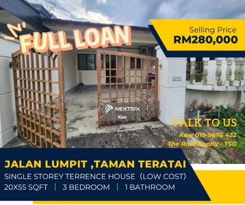 Full Loan - Jalan Lumpit ,Taman Teratai ,JB 1Storey House (Low Cost)