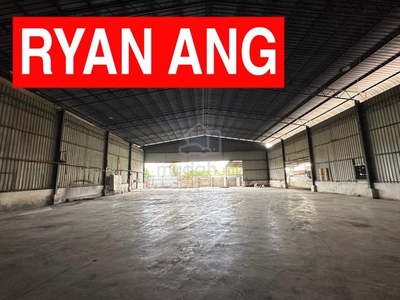 Penang Juru Semi Detached Single Storey Warehouse For Rent 11900 Sqft