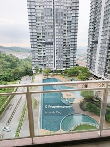 Facing pool with greenery view on top of hill