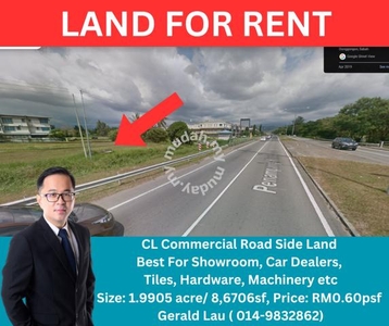 Penampang Jalan Pintas Highway Road Side CL Flat Land Commercial