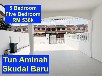 5 Room Ungku Tun Aminah Skudai Baru Renovated House Walking to Shop