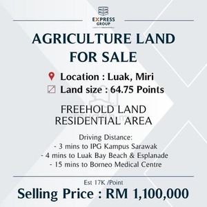 Agriculture Land at Luak, Miri [64.75 Points]