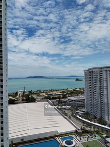 High floor, fully furnished & with sea view & Pg Bridge view!